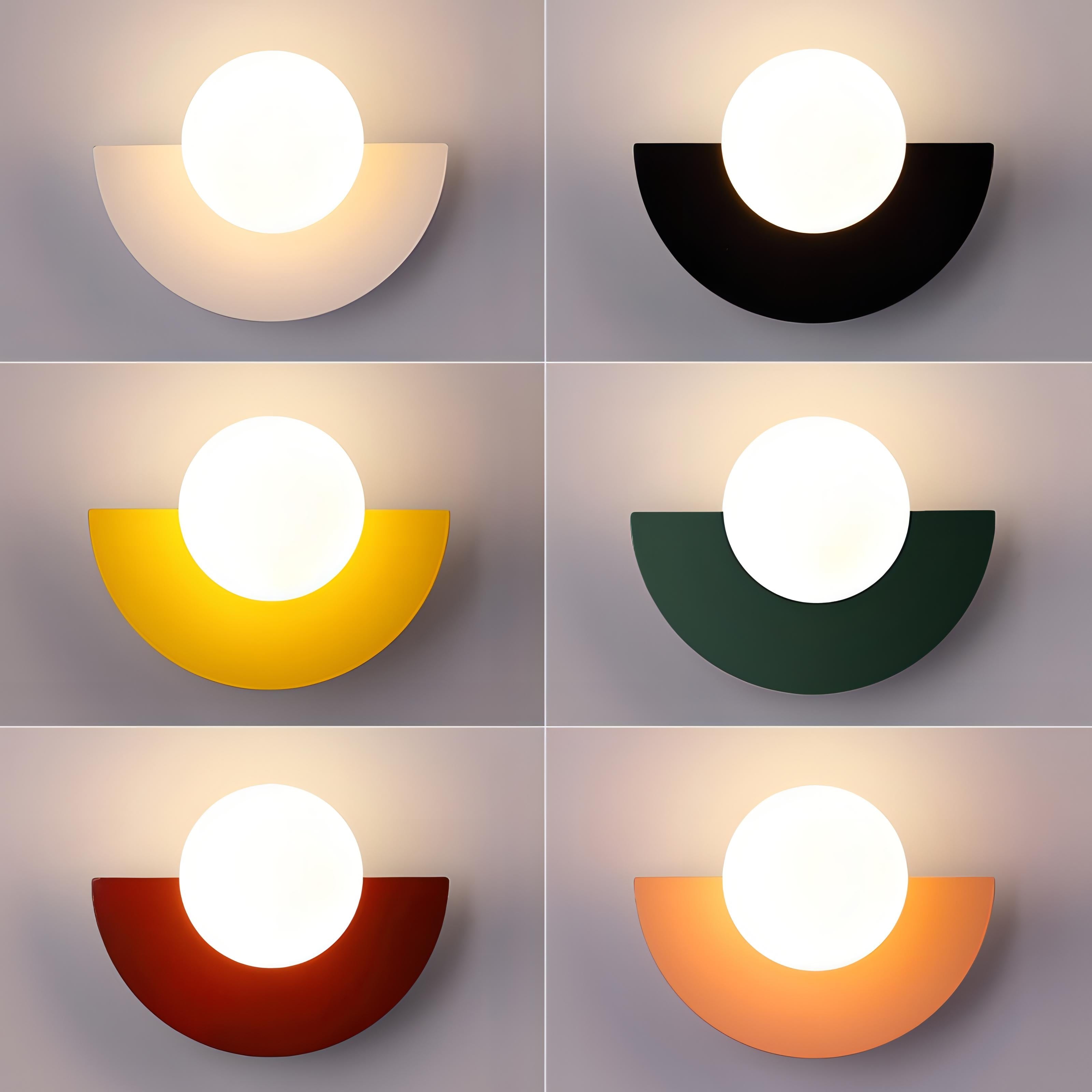 Summit Semicircle Wall Lamp With Integrated LED For Warm Ambiance In Modern Spaces