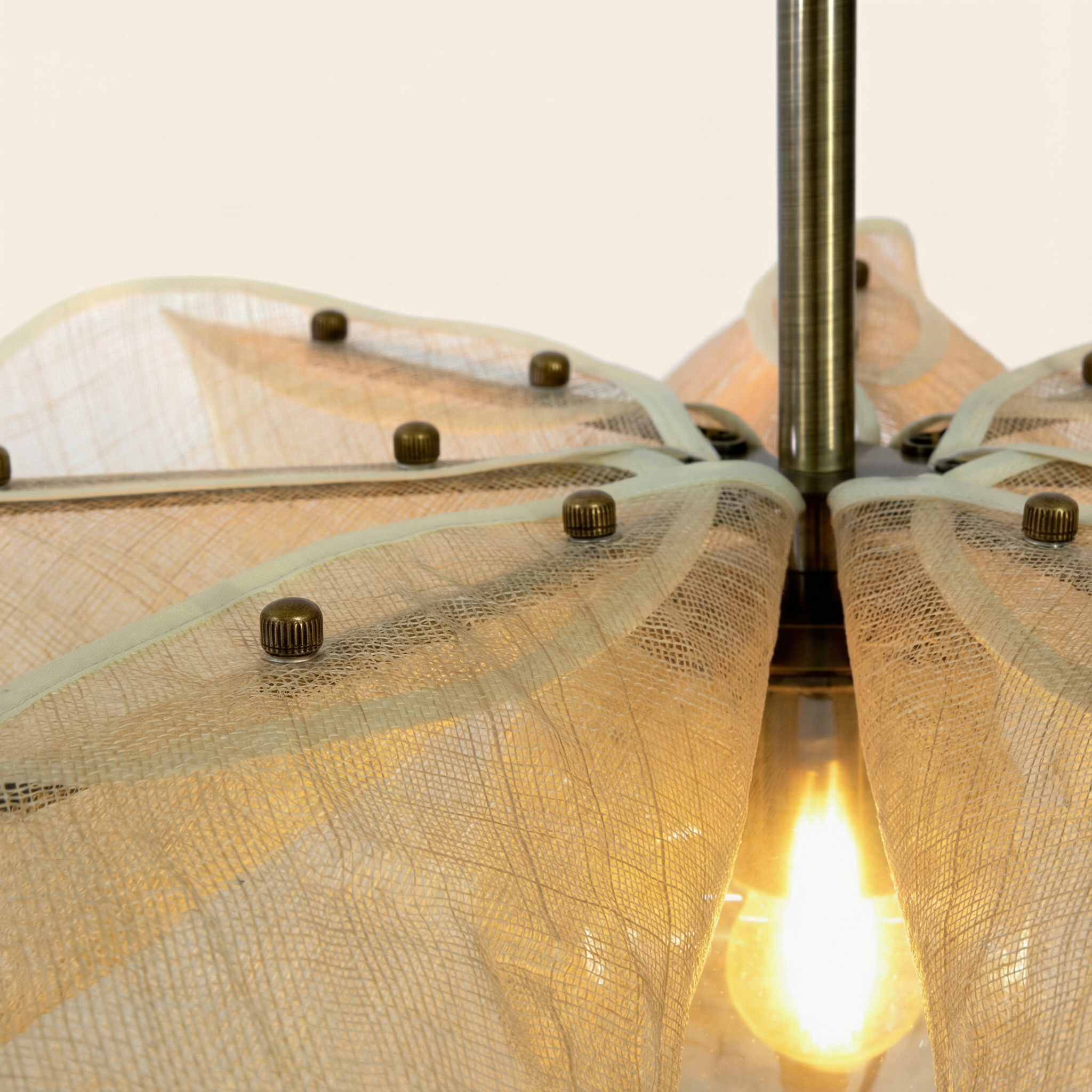 Aurea Light Elegant Nostalgic Fabric Pendant Light Fixture