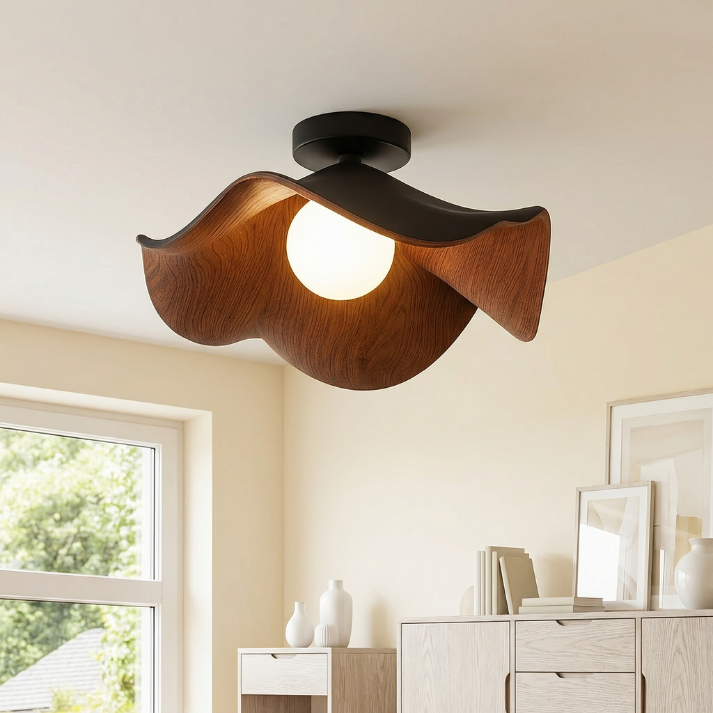 LuminaBloom Graceful Modern Flush Mount Ceiling Light Fixture
