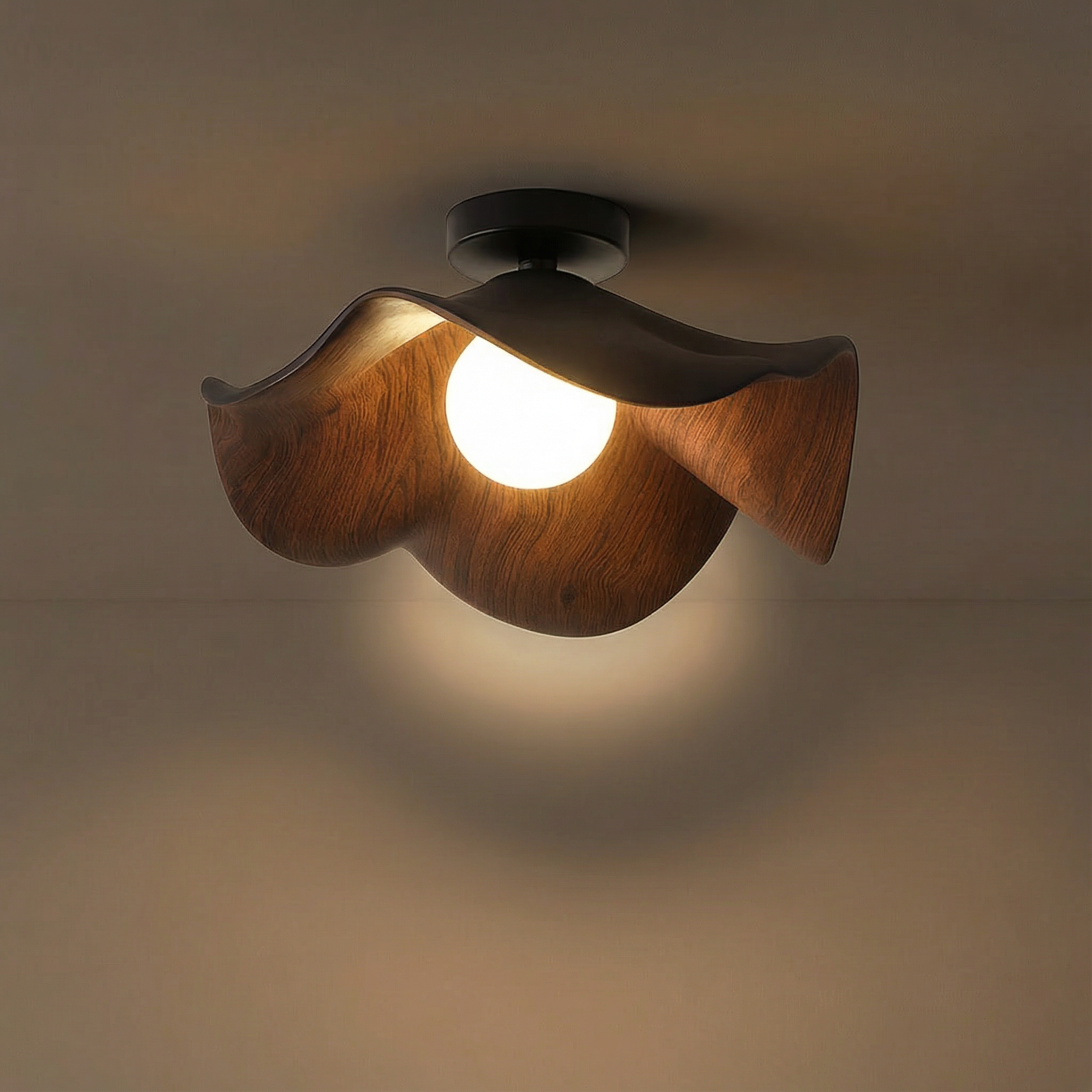 LuminaBloom Graceful Modern Flush Mount Ceiling Light Fixture