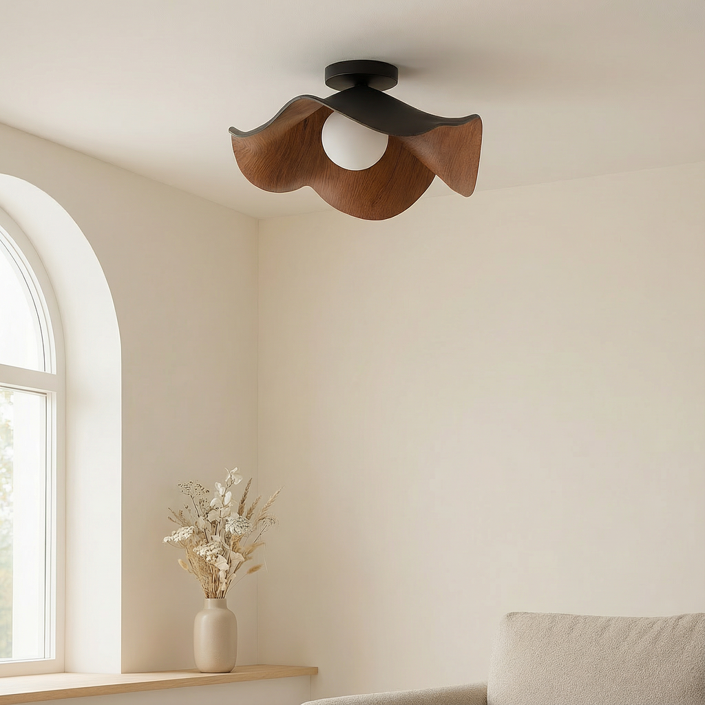LuminaBloom Graceful Modern Flush Mount Ceiling Light Fixture
