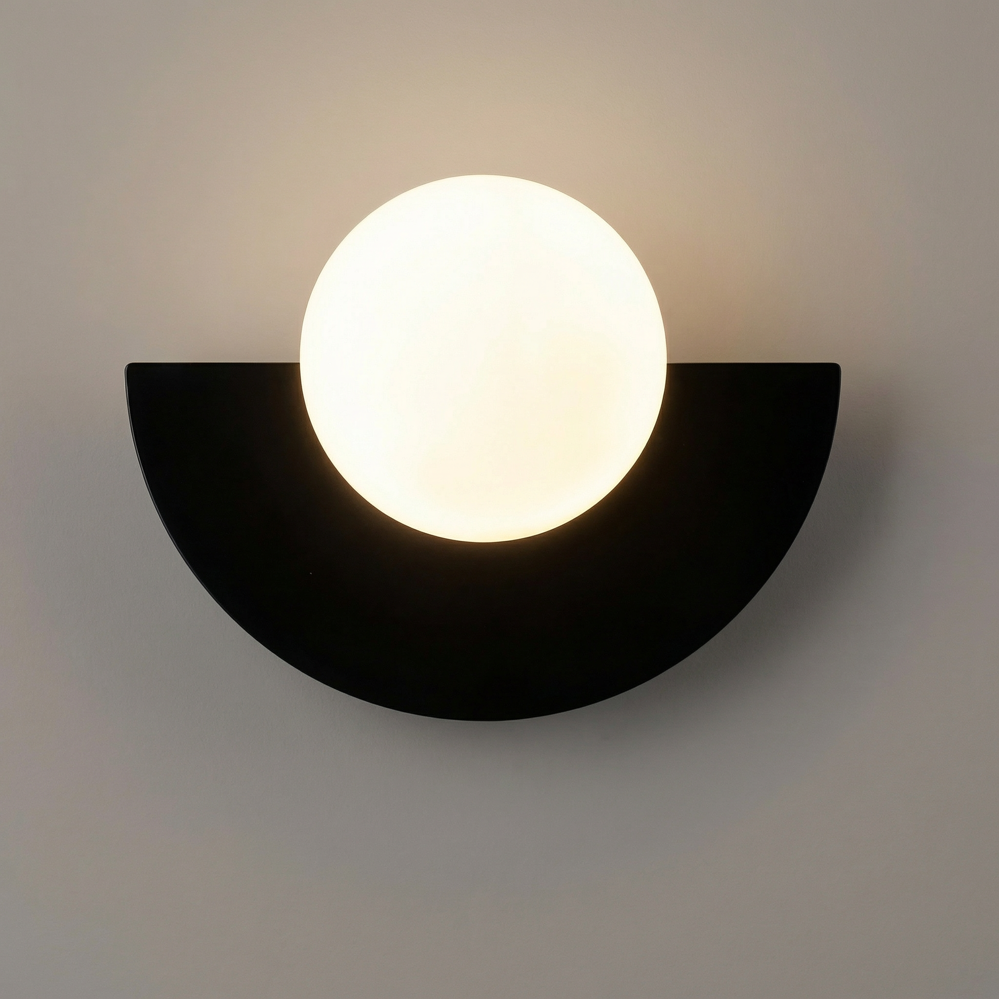 Summit Semicircle Wall Lamp With Integrated LED For Warm Ambiance In Modern Spaces