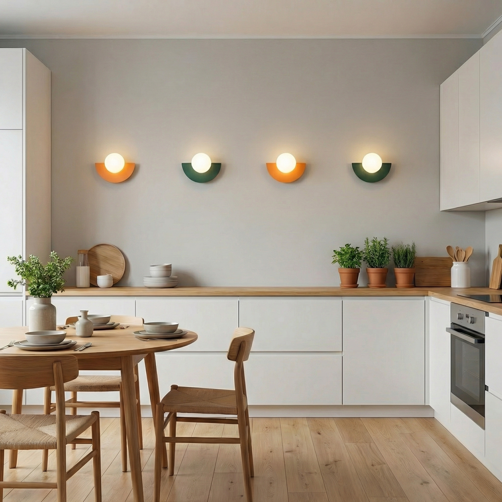 Summit Semicircle Wall Lamp With Integrated LED For Warm Ambiance In Modern Spaces