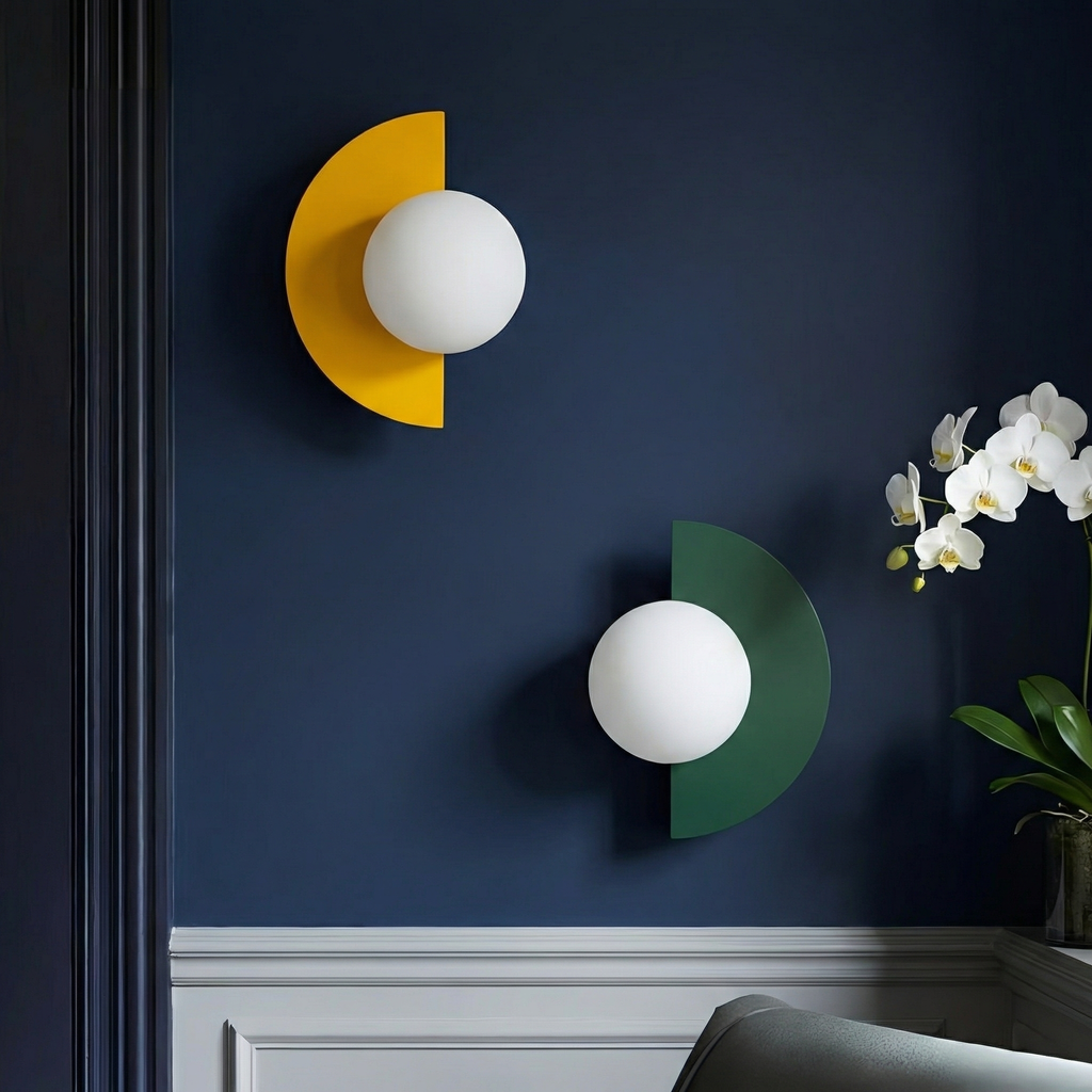 Summit Semicircle Wall Lamp With Integrated LED For Warm Ambiance In Modern Spaces