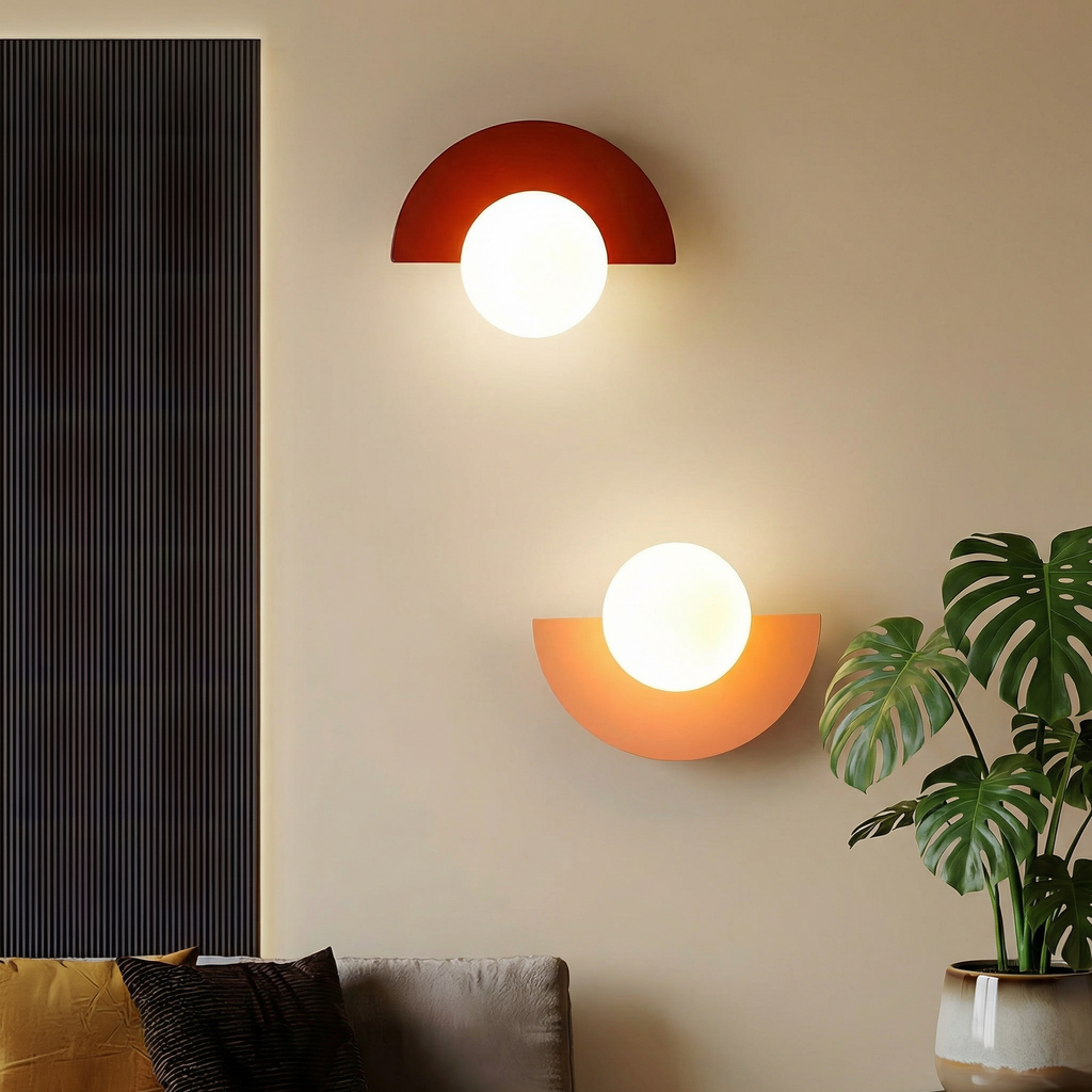 Summit Semicircle Wall Lamp With Integrated LED For Warm Ambiance In Modern Spaces